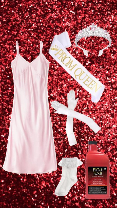 Carrie Costume Halloween, Carrie Costume, Carrie Halloween, Carrie Halloween Costume, Funny Group Halloween Costumes, Carrie White, 32 Birthday, White Costumes, Prom Queens