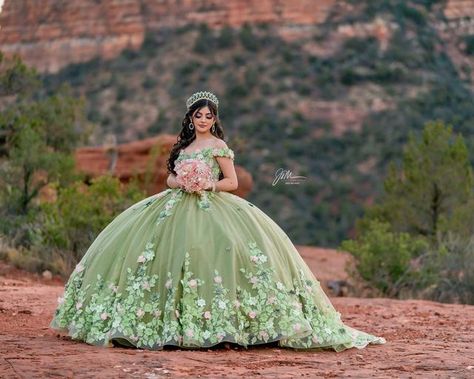 Green quinceanera theme