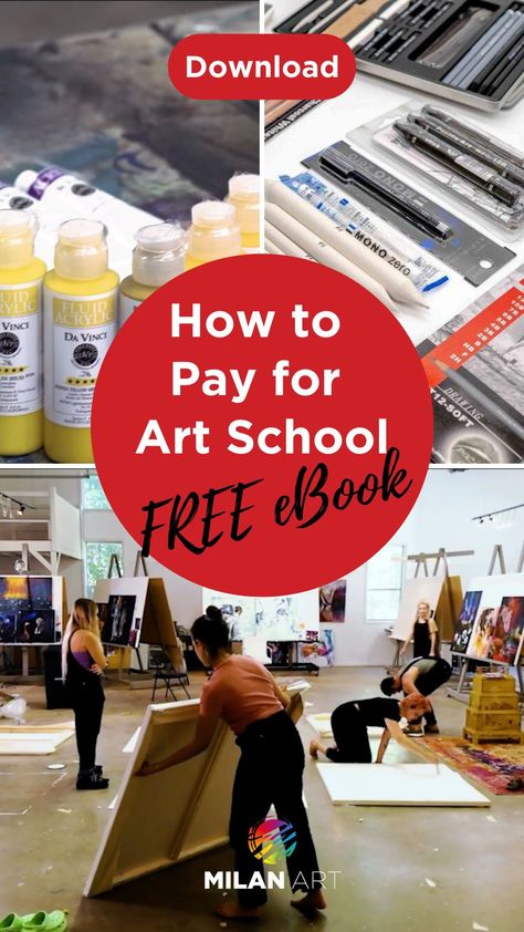 If your dream is to go to art school & to eventually become a professional artist, then you won’t want to miss these helpful FREE art resources. Go to our Free Resources page to download free eBooks that will teach you how to pay for art school. You’ll also learn how to access online art workshops & find a free online art class. You’ll find all these freebies & more on our website! Milan Art Institute, Milan Art, Art Schools, Online Art Classes, Art Resources, Business Articles, Artist Community, Free Webinar, Art Books