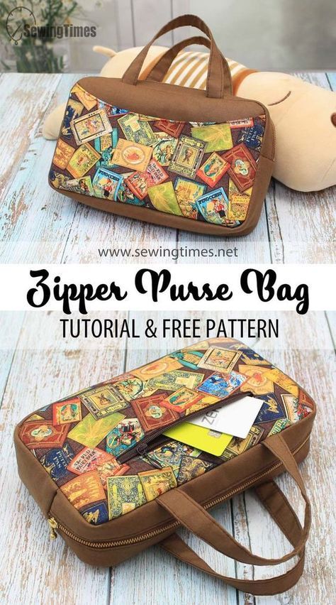 Box Purse Pattern, Diy Hand Bags And Purses, Small Sewing Projects Patterns, Purse Diy Pattern, Bible Bags Totes Diy, Diy Handbag Patterns, Sewing Times, Small Purse Pattern, Sew Tote Bag Pattern