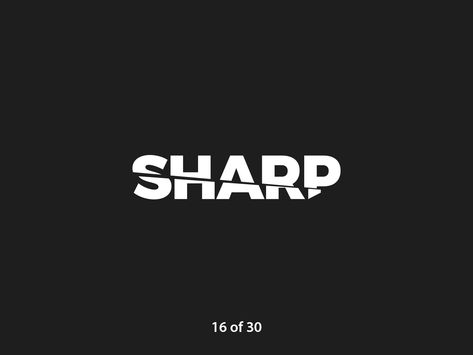 #ThirtyLogos Challenge Day 16 - Sharp by Viktor Molčányi Sharp Logo, Danielle Evans, Music Poster Ideas, Trading Quotes, Daily Challenges, Album Cover Design, Poster Ideas, Show And Tell, God Is Good