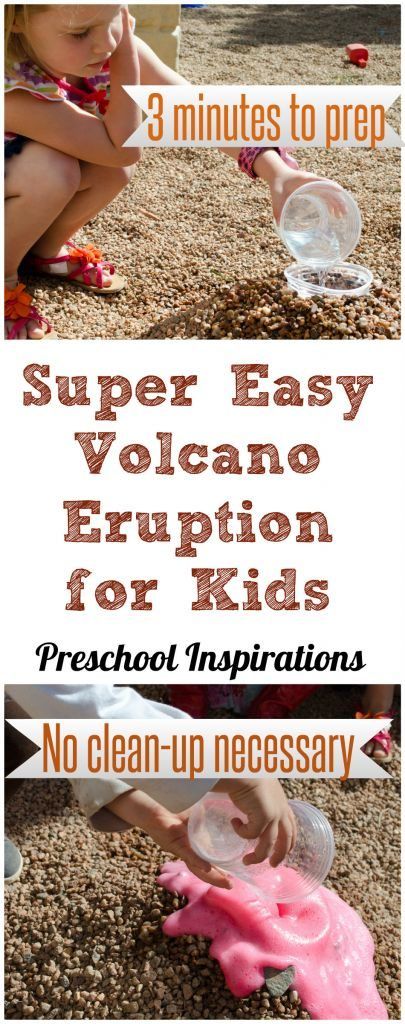 Preschool Volcano, Baking Soda And Vinegar Volcano, Volcano Project For Kids, Easy Volcano, Volcano Recipe, Volcano For Kids, Volcano Project, Preschool Inspirations, Vetenskapliga Experiment