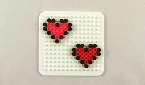 10 Easy Valentine Perler Bead Patterns – Krysanthe Perler Beads Ideas, Pyssla Beads, Bead Heart, Hamma Beads Ideas, Animal Beads, Easy Perler Bead Patterns, Melty Bead Patterns, Pearl Beads Pattern, Easy Perler Beads Ideas