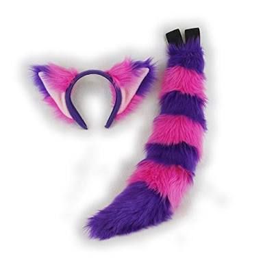 Diy Cheshire Cat Costume, Chesire Cat Costume, Cat Tail Costume, Cheshire Cat Cosplay, Fox Halloween Costume, Cheshire Cat Halloween, Cat Costume Diy, Fox Halloween, Cheshire Cat Costume