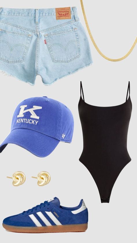 kentucky gameday outfit inspo! #kentuckyuniversity #gamedayoutfitinspo #gamedayootd #gamedayoutfit #gamedayfit #uk #universityofkentucky College Football Game Outfit, Cute School Fits, College Gameday Outfits, College Football Games, Game Outfit, College Game Days, Football Game Outfit, College Fits, Uk Clothing