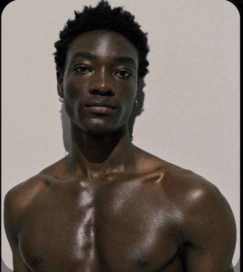 Male Model Face, Black Male Models, Dark Skin Men, African Models, Black Men Hairstyles, Black Photography, Face Photography, Model Face, Hair Reference