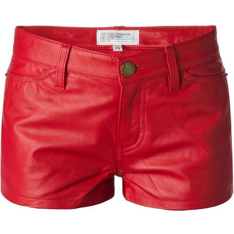 Current/Elliott Mini Shorts ($241) ❤ liked on Polyvore featuring shorts, bottoms, pants, red, short, mini short shorts, red hot shorts, mini shorts, red hot pants and hot shorts Red Leather Shorts, Micro Shorts, Pants Short, Hot Short, Leather Short, Hot Shorts, Mini Short, Mini Shorts, Red Shorts