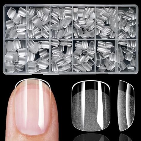 LoveOurHome 600pc Gel X Nail Tips Short Square Fake Nail Tips Full Cover Clear False Nails XS Artificial Fingernails Soft Gel X Nail Art Tips for Acrylic Nails Extension Press on Nail Making16.99 #Beauty Gel X Nail Art, Normal Nails, Nail Tips Short, Natural Fingernails, Nail Making, Gel X Nail, Nails Clear, Nails Extension, Clear Nail Tips