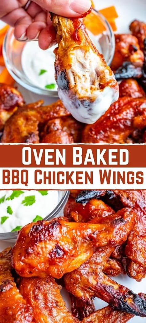 Barbeque Wings, Easy Baked Bbq Chicken, Homemade Bbq Rub, Bbq Baked Chicken, Baked Bbq Chicken Wings, Barbecue Wings, Chicken Wings Baked, Oven Baked Bbq Chicken, Barbecue Chicken Wings