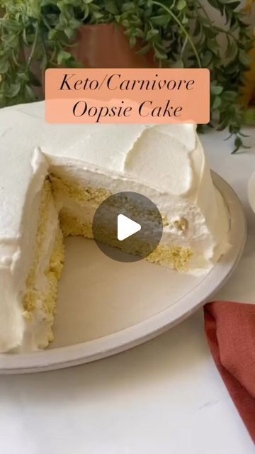 Carnivore Diet | Animal Based | Keto on Instagram: "Kelly Hogan’s Oopsie Cake Recipe  8 eggs, separated  8 ounces cream cheese Pinch of cream of tartar Pinch of salt Vanilla Cinnamon  Whip the egg whites and tartar until peaks are formed. Blend the cream cheese and yolks (with vanilla and cinnamon if using). Fold the whites into the cream cheese mixture. Pour into 2 prepared 9” cake pans. Bake at 300’ for 25 min. Let cool before frosting.   Frosting  2 cups cream 2 teaspoons vanilla   Credit to @kelly_hogan91 💜  #carnivorerecipes #ketorecipes #carnivorecake #ketocake #oopsiecake #carnivorediet #lowcarbcake" Oopsie Cake Recipe, Egg White And Halo Top Diet, Creme Egg Cheesecake Recipes, Carnivore Cream Cheese Dessert, Oopsie Cake, Carnivore Cake, Cream Cheese Carnivore, Carnivore Cream Cheese Muffins, Kelly Hogan