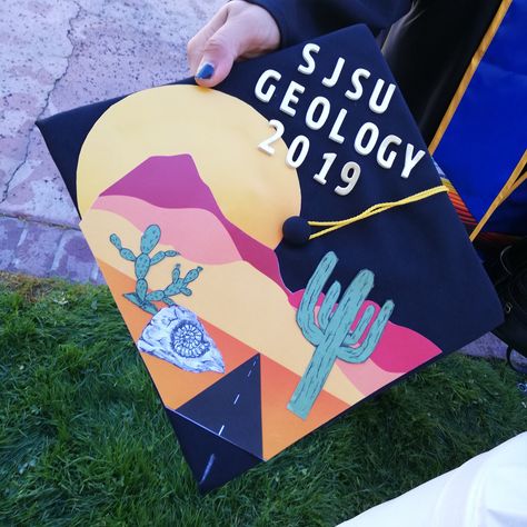 Graduation Cap Designs, Graduation Caps, Cap Designs, Graduation Cap, Geology, I Love, Design