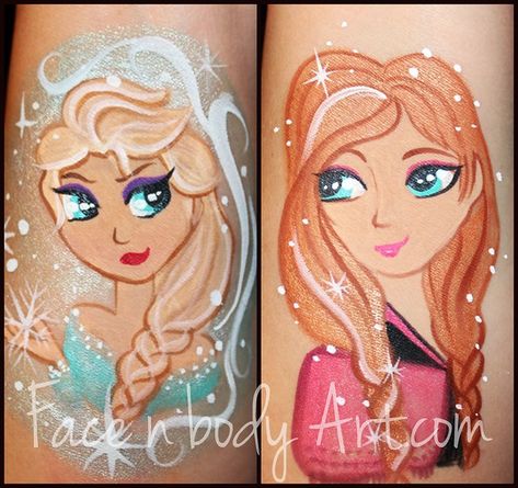 Elsa Face Paint, Elsa Face, Christmas Face Painting, Anna Und Elsa, Japanese Tattoo Symbols, Kids Face Paint, Elsa And Anna, Diy Crafts For Girls, Homemade Art