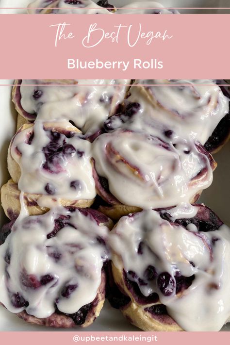 Vegan Blueberry Rolls, Vegan Blueberry Cinnamon Rolls, Blackberry Recipes Vegan, Best Vegan Cinnamon Rolls, Blueberry Rolls, Blueberry Cinnamon Rolls, Food Essentials, Blackberry Recipes, Vegan Cinnamon Rolls