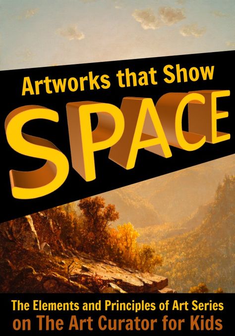 Elements Of Art Examples, Space In Art, Unity In Art, Elements And Principles Of Art, Elements Of Art Space, School Elements, Space Art Projects, Art Examples, High School Art Lessons