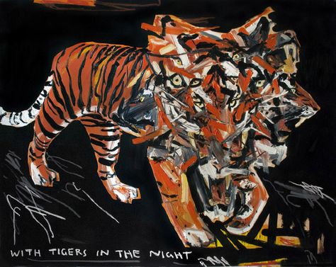 Tiger Art, Funky Art, Surreal Art, Album Art, Big Cats, Pretty Art, Art Blog, Traditional Art, Aesthetic Art