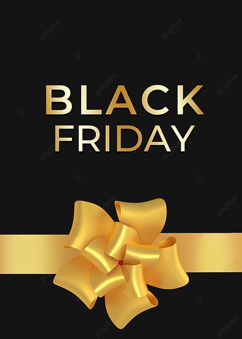 Black Friday Golden Bow Background Black Friday Wallpaper, Black Friday Background Wallpaper, Black Friday Design Graphics, Black Friday Design Ideas, Black Friday Cosmetics, Black Friday Background, Friday Background, Bow Background, Black Friday Advertising