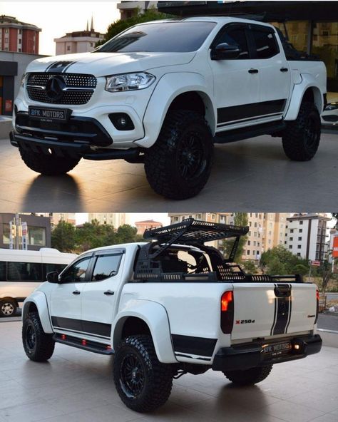 4 Door Pickup Truck, Mercedes X Class Pickup, Mercedes Benz World, Pick Up 4x4, 4x4 Car, Mercedes Benz Maybach, Mercedes Truck, Mercedes Benz Trucks, Lux Cars