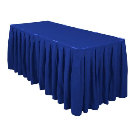 Amazon.com - LinenTablecloth 14 ft. Accordion Pleat Polyester Table Skirt Black - Tablecloths Table Skirting Ideas, Skirting Ideas, Cheap Tablecloths, Table Skirting, Table Skirts, Cheap Table, Black Tablecloth, Table Cloth Decorations, Blue Tablecloth