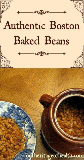 Authentic Boston baked beans recipe | ourheritageofhealth.com Bean Pot Baked Beans, Boston Baked Beans Recipe, Graduation Menu, Barbeque Sides, Baked Beans From Scratch, Best Baked Beans, Homemade Baked Beans, Baked Beans Recipe, Beans Beans