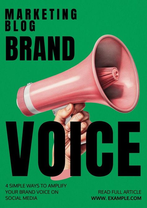 Brand voice poster template, editable text and design | premium image by rawpixel.com / pattadon puttason Debate Poster Design Ideas, Voice Graphic Design, Event Announcement Poster, Speech Poster Design, Webinar Graphic Design, Poster Text Design, Event Announcement Poster Design, Announcement Poster Layout, Poster Podcast