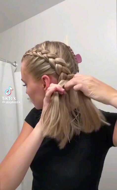 Braid Blonde Hair, Brown Hair Beautiful, Dutch Braid Hairstyle, Dutch Braids Short Hair, Plaited Hair, Dutch Braid Tutorial, Hair Inspired, Dutch Braid Hairstyles, Tutorial Hair