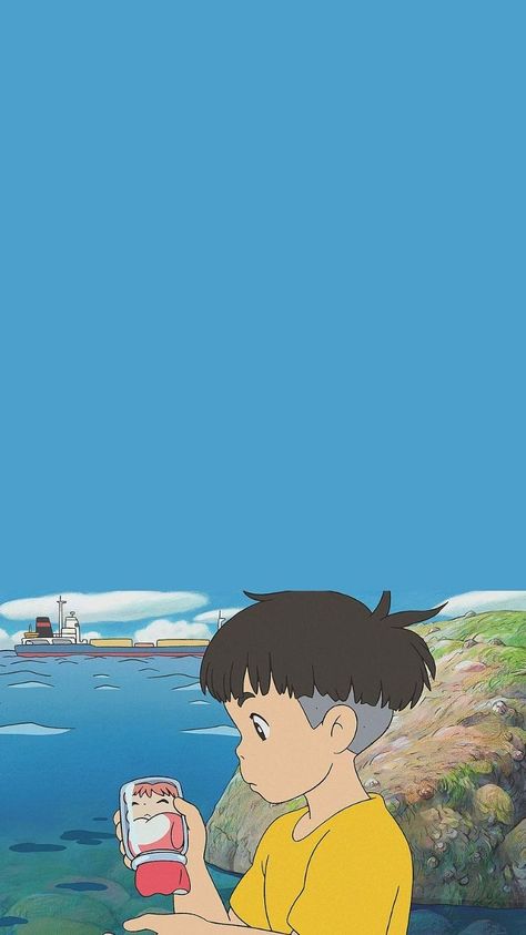 Ponyo Anime, Personajes Studio Ghibli, Studio Ghibli Background, Studio Ghibli Characters, Ghibli Artwork, Studio Ghibli Movies, Studio Ghibli Art, Wallpaper Animes, Ghibli Movies