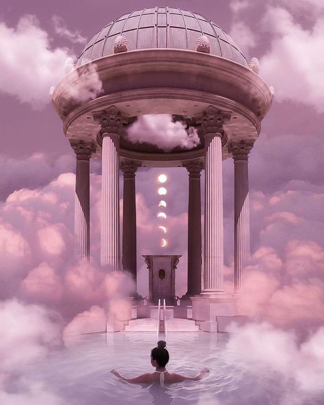 Magic Places Fantasy Dreams, Dreamscape Architecture, Magic Places, Beautiful Scenery Photography, Aesthetic Space, Scenery Photography, Fantasy Places, Photoshop Art, Fantasy Art Landscapes