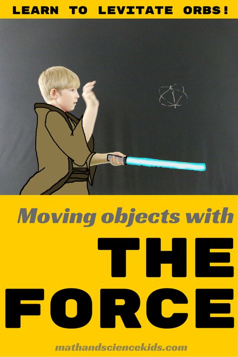 Celebrate May the Fourth with some Star Wars fun as you learn to levitate a tinsel orb with the force! Levitating Objects, Star Wars Science, Star Wars Activities, Science Electricity, Use The Force, Experiments Kids, May The Fourth Be With You, May The Fourth, Kid Experiments