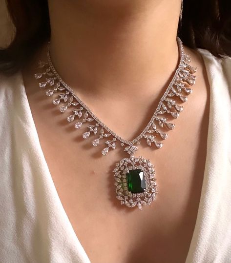 Diamond Indian Jewellery, Latest Diamond Pendant Sets, Lakshmi Jewellery, Spiritual Necklaces, Indian Wedding Jewelry Sets, Emerald Set, Expensive Rings, Choker Necklace Designs, Diamond Pendants Designs