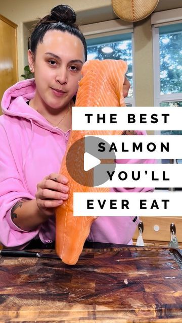 Janaiah McClure on Instagram: "It’s my mom’s recipe and my most prized possession. Would you try it? 😋   #easyrecipes #salmon #salmonrecipe #momcook #cookingforfamily #momvlog #momof3 #momlife #fishrecipes" Salmon For Dinner Party, Salmon Recipes Broiled, Salmon Recipes Crusted, Sunday Seafood Dinner Ideas, Stuffed Whole Salmon Recipes, Romantic Salmon Dinner For Two, Savory Salmon Recipes, Salmon Tomato Recipe, Quick Salmon Dinner