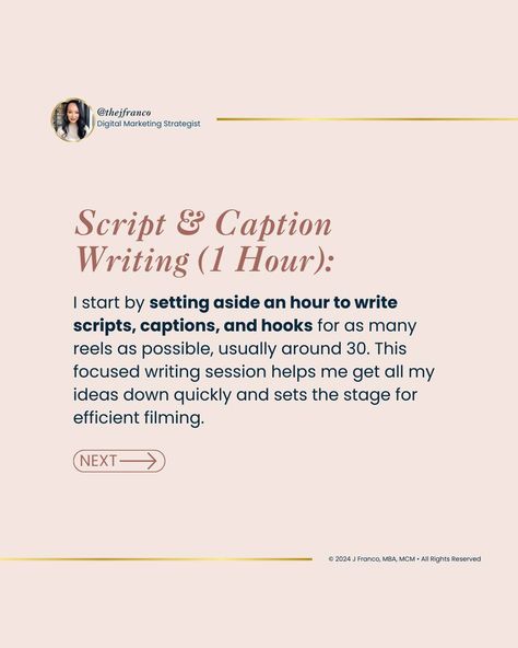 Creating consistent, high-quality content doesn’t have to take up your entire life. My total process takes about 3-5 hours and covers 2 months’ worth of content. If you are looking to ✅ spend less time creating content ✅ learn how to batch efficiently ✅ enjoy content creation ✅ keep up with a consistent posting schedule DM me "CONTENT" and I'll send you access to my Content Conversion Club where you'll learn all the insider hacks, productivity secrets, and best content strategy for only $1... Batch Content, Posting Schedule, Diy Social Media, Creating Content, Quality Content, Content Strategy, 5 Hours, 2 Months, Content Creation