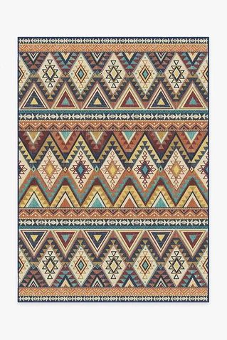 Pueblo Multicolor Rug Earth Tone Color Palette, Multicolor Rug, Ruggable Rug, Earth Tone Color, Earth Tone Colors, A Rug, Small Homes, Area Rug Runners, Rug Stain