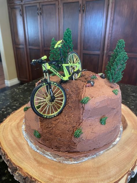 Biking Cake, Bike Cakes For Boys, Bike Birthday Cake, Mountain Bike Cake, Cycling Cake, Bike Cakes, 8th Birthday Cake, Dad Birthday Cakes, Cakes For Boys