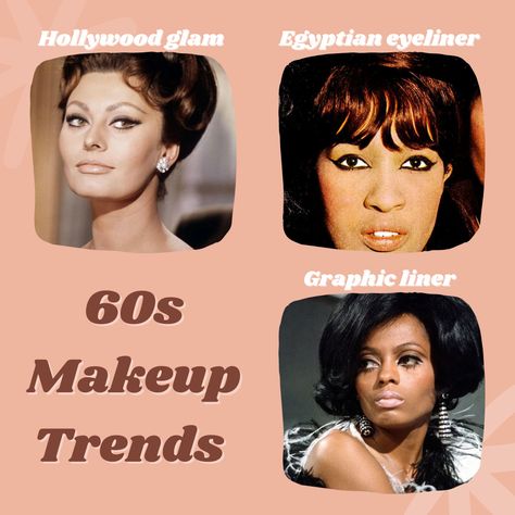 60s Eyeliner Tutorial, Midsummer Makeup, 1960 Makeup, 60s Makeup And Hair, 1960’s Makeup, 70s Disco Makeup, 60s Nails, 1960's Makeup, 60’s Makeup