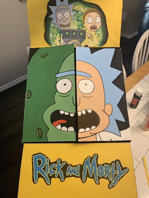 Rick And Morty Decorations, Husband Gifts Diy, Birthday Presents For Friends, Bff Birthday Gift, Rick Y Morty, Diy Birthday Gifts For Friends, Bf Gifts, Harry Potter Anime, Cartoon Gift