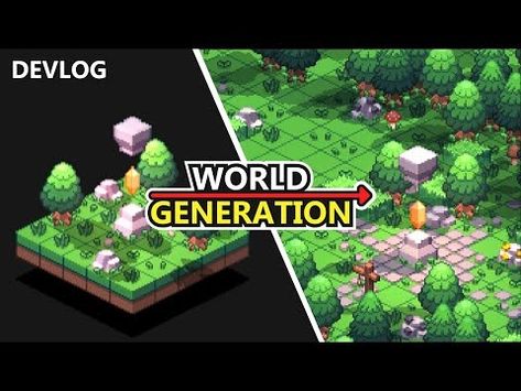 World Wide Map, Perlin Noise, Procedural Generation, Indie Game Development, Game World, Rock Videos, Video Game Design, Indie Game, Game Dev