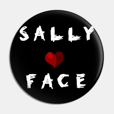 Sally Face -- Choose from our vast selection of pins to match with your desired size to make the perfect custom pin. Pick your favorite: Movies, TV Shows, Art, and so much more! Available in small and large. Perfect to wear or to decorate your bag or backpack with. Diy Bag Pins, Pin Ideas Button, Earthworm Sally, Sal Fisher, Sally Face Game, Roblox T Shirts, Cute Diy Room Decor, Backpack Pins, Face Icon