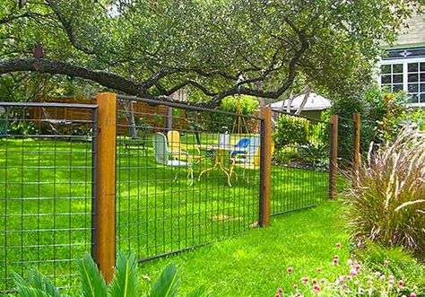 Bull Panel Fence, Fences That Don't Obstruct View, Dog Yards, Mcm Exterior, Commercial Fence, Panel Fence, Ranch Fencing, Cattle Panels, Fence Installation