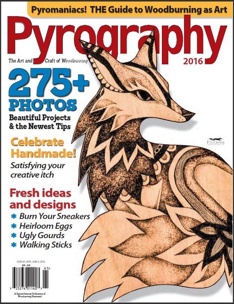 The Spring 2016 Pyrography Special Issue is Available Now! Beginner Wood Burning, Woodworking Plans Patterns, Pyrography Patterns, Wood Projects For Beginners, Woodburning Projects, Wood Art Projects, Pyrography Art, Lathe Projects, Woodworking Patterns