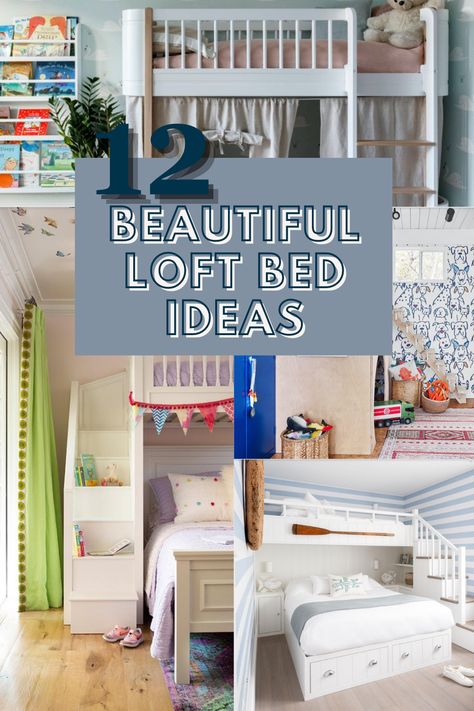 Low on space? Check out these brilliant loft bed ideas for small spaces and low ceilings Low Loft Bedroom Ideas, Loft Bed For Low Ceiling, Loft Bed Small Room Low Ceiling, Small Loft Bedroom Ideas Low Ceiling, Twin Loft Bed Ideas For Small Rooms Diy, Twin Loft Bed Ideas, Kids Loft Beds For Small Rooms, Low Loft Bed Ideas For Small Rooms, Loft Beds For Small Rooms Space Saving