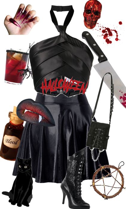 Vampire witch Outfit | ShopLook Vampire Witch, Villain Outfits, Diy Costume, Cute Themes, Witch Outfit, Halloween 2023, Outfit Shoplook, Diy Costumes, Halloween Witch