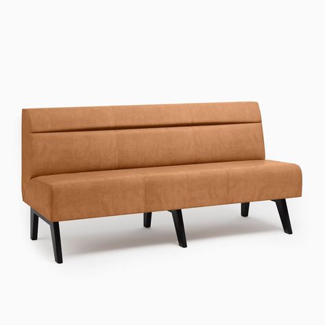 Novak Banquette, Banquette Corner, Leather Banquette, Black West, Banquette Bench, Dining Banquette, Parlor Chair, Curved Chair, Wood Dining Bench