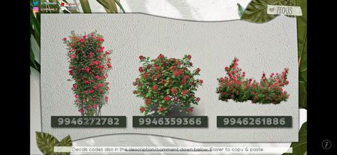 Roblox Bush Decal, Flower Bush Bloxburg Decal, Bush Decal Codes For Bloxburg, Flower Bloxburg Codes, Realistic Bush Decals Bloxburg, Bloxburg Flower Bush Decals Codes, Bloxburg Bush Code, Bloxburg Flower Decals Codes Transparent, Roblox Plant Decals