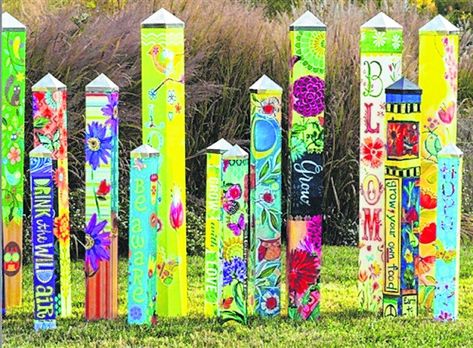 Popular peace pole workshop to be offered Garden Art Poles, Painted Posts, Peace Poles, Peace Pole, Garden Totem, Art Pole, Painted Post, Garden Poles, Garden Totems