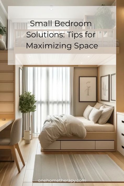 Discover creative and practical small bedroom solutions with our expert tips for maximizing space. Small Bedroom Solutions, Boho Minimalist Bedroom, Make Your House Look Expensive, Bedroom Solutions, Boho Fall Decor, Expensive Decor, Decorating Apartment, Home Therapy, Outfit Recommendations