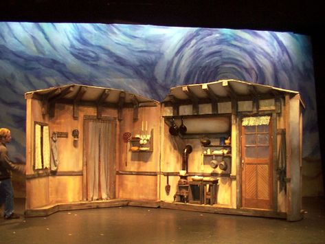 Theater Set Design, Roof House Design, Destination Imagination, Theatre Props, Roof House, Fiddler On The Roof, Stage Set Design, Set Design Theatre, Theatre Stage