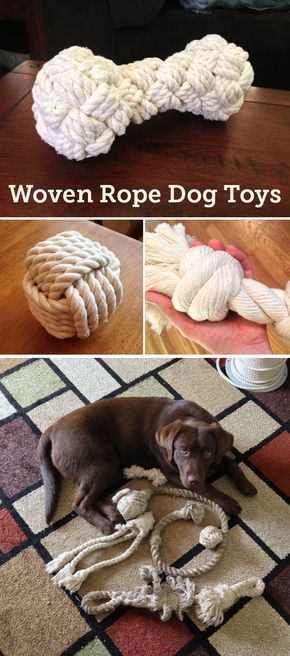 Crochet Rope Dog Toy, Dog Toys To Make And Sell, Dog Projects Diy, Paracord Dog Toy, Dog Toy Diy, Homemade Dog Toys, Dog Toys Indestructable, Diy Dog Toys, Bone Dog