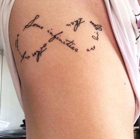 Some infinities are bigger than other infinities, first Fault In Our Stars Tattoo Ideas, Some Infinities Are Bigger Than Others, The Fault In Our Stars Tattoo Ideas, Fault In The Stars, Stars Tattoo, Family Tattoos, The Fault In Our Stars, Star Tattoos, Infinity Tattoo