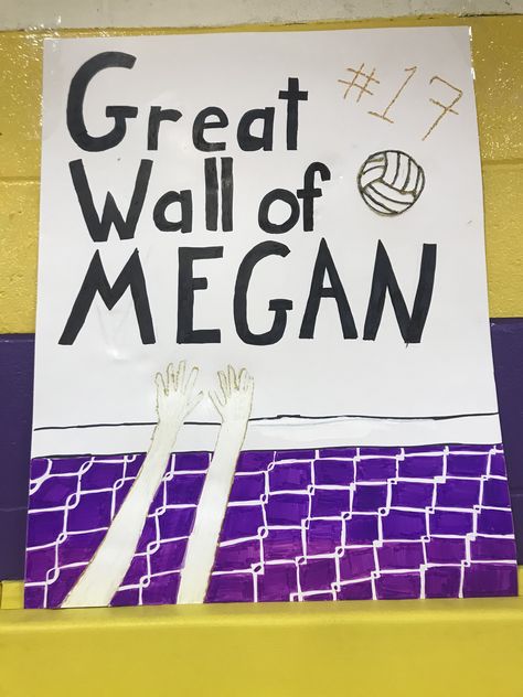 Middle Blocker Volleyball Poster, Game Day Posters Volleyball, Senior Volleyball Posters, Volleyball Poster Ideas For Players, Volleyball Senior Night Posters, Volleyball Poster Ideas, Volleyball Signs, Night Volleyball, Volleyball Poster