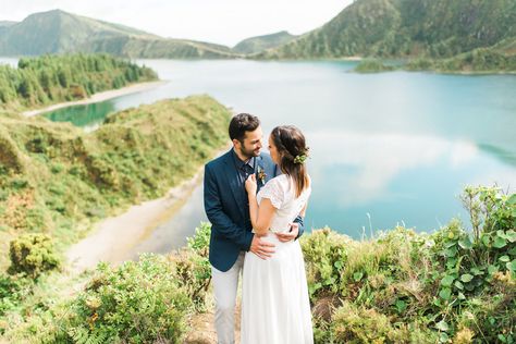 Volcano Elopement Wedding On The Azores Islands Portugal Sarah James, Azores Islands, The Azores, Portugal Wedding, Rock My Wedding, Candid Wedding Photography, Honeymoons, Wedding Checklist, Elopement Wedding